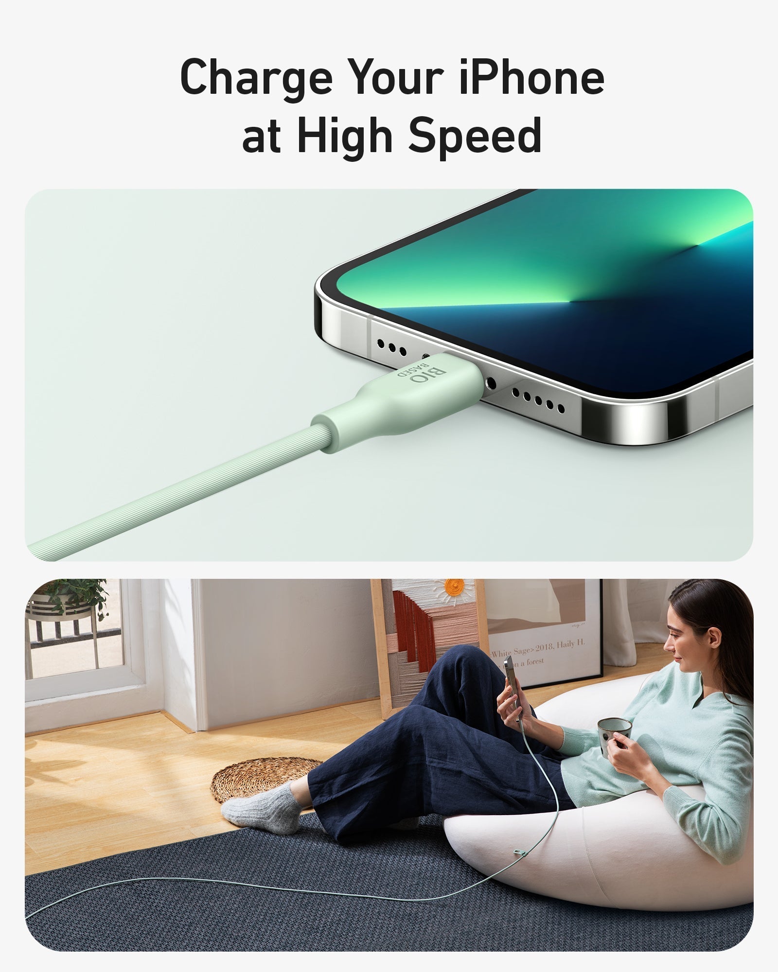 Anker <b>541</b> USB-C to Lightning Cable (Bio-Based)