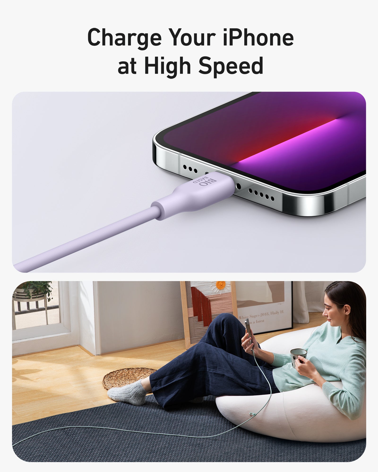 Anker <b>541</b> USB-C to Lightning Cable (Bio-Based)