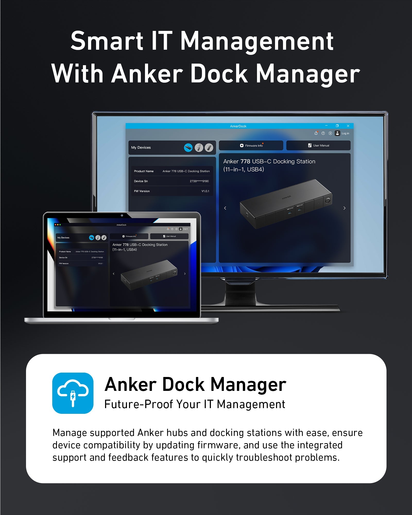 Anker <b>778</b> Thunderbolt Docking Station (12-in-1, Thunderbolt 4)