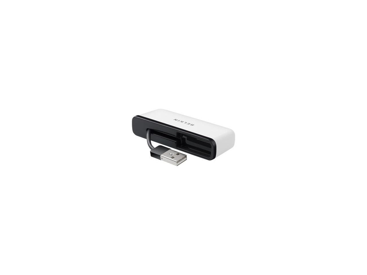 Belkin F4U021Bt - 4-Port Tavel Hub - 4 Hi-Speed Usb 2.0 Ports - For Ipad 2; Ipad