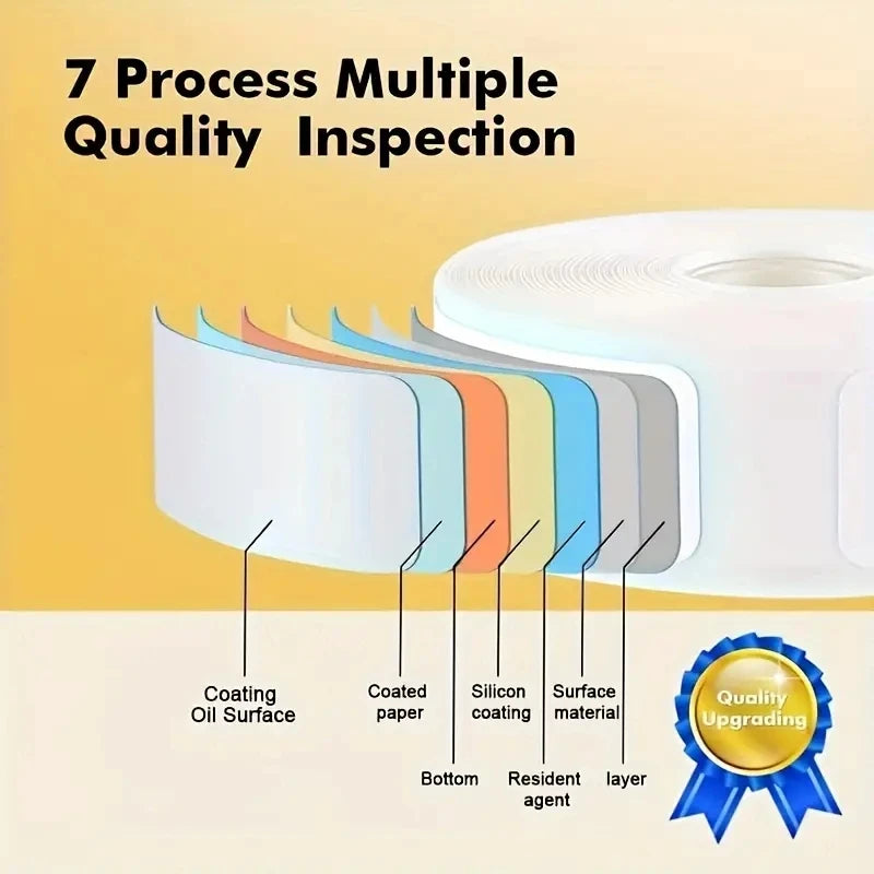 Marklife Transparent Thermal Label Tape for Bluetooth Label Printer 12*40mm Selfadhesive Wateroof for Home/Storage/Office/School