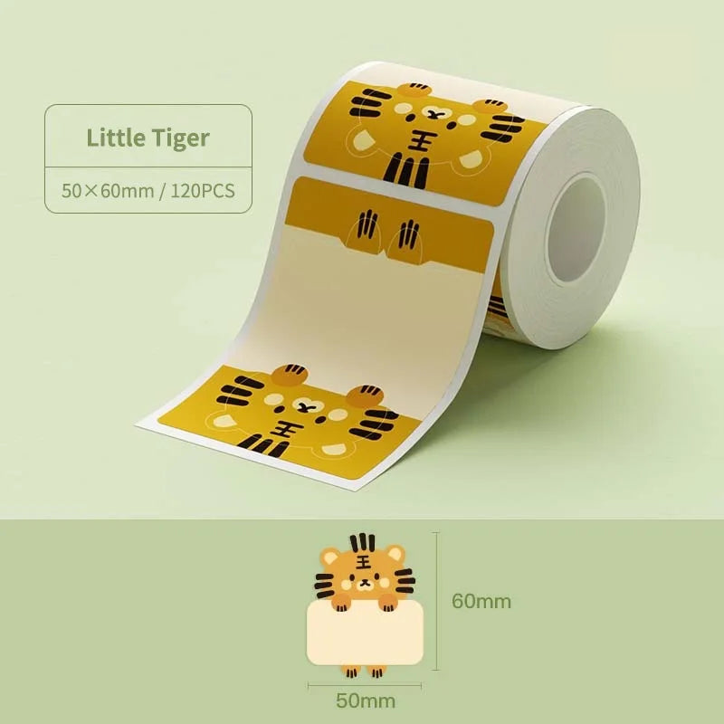 Niimbot 1Roll B1 White Sticker Waterproof Paper Adhesive Label White Anti-Oil For B1 B21 Mini Portable Thermal Printer Tape