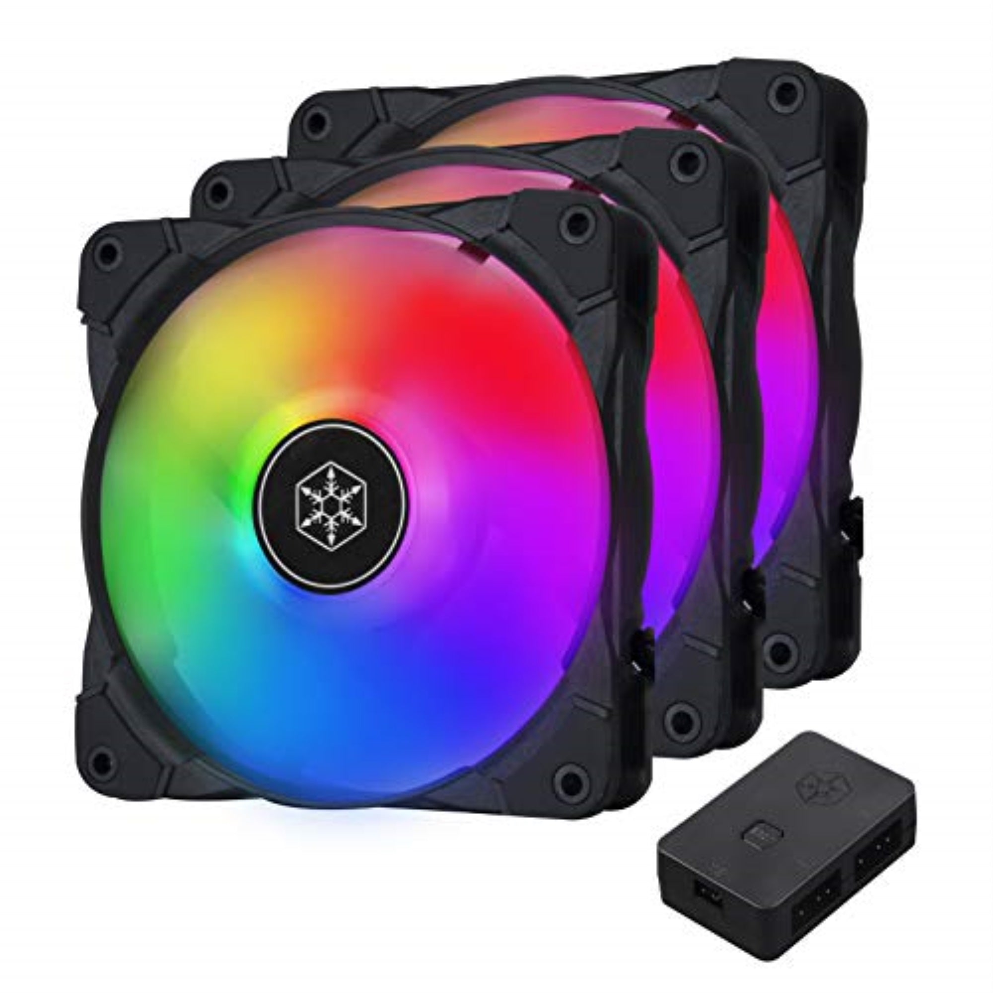 Air Blazer 120i Lite Fan 3 in 1 with ARGB Controller/ 120*25mm/ARGB Lighting/40K hrs Life Time Hydro Bearing/ Controller with 4 