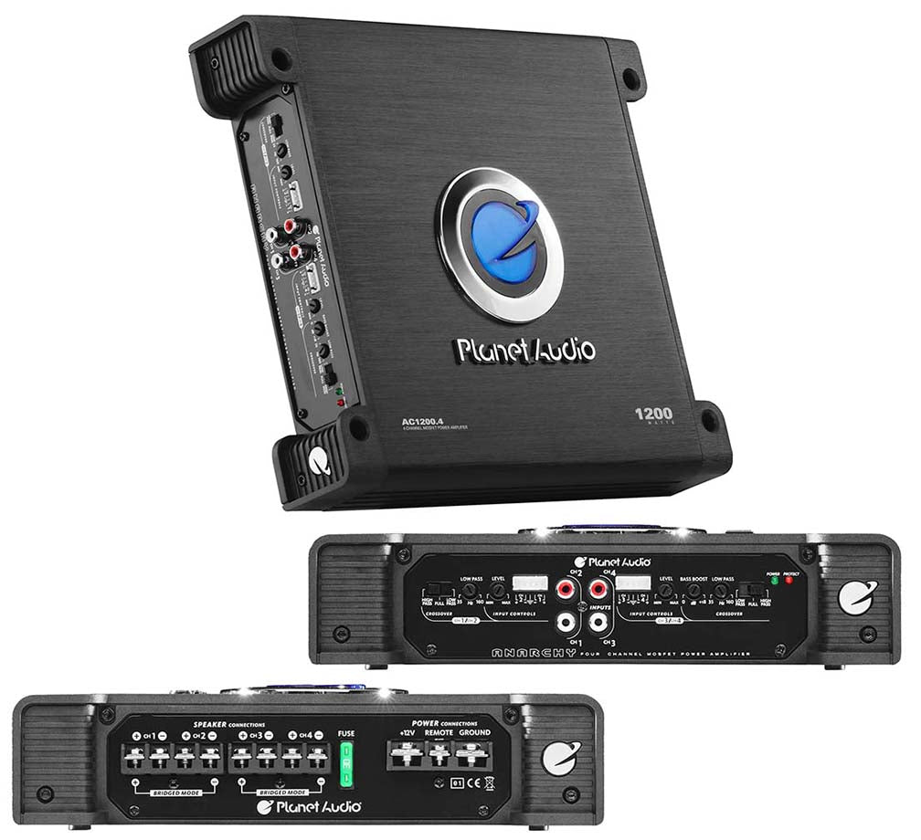 Planet 4Ch 1200W Max Amplifier