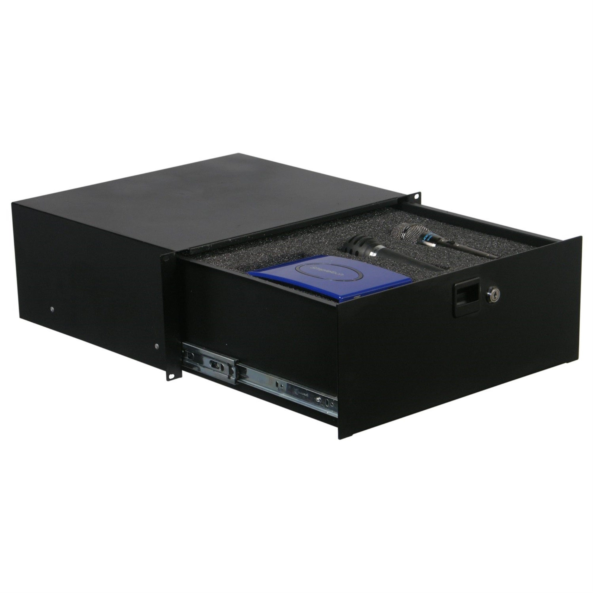 4 SPACE LOCKING DRAWER WITH DICED FOAM INTERIOR