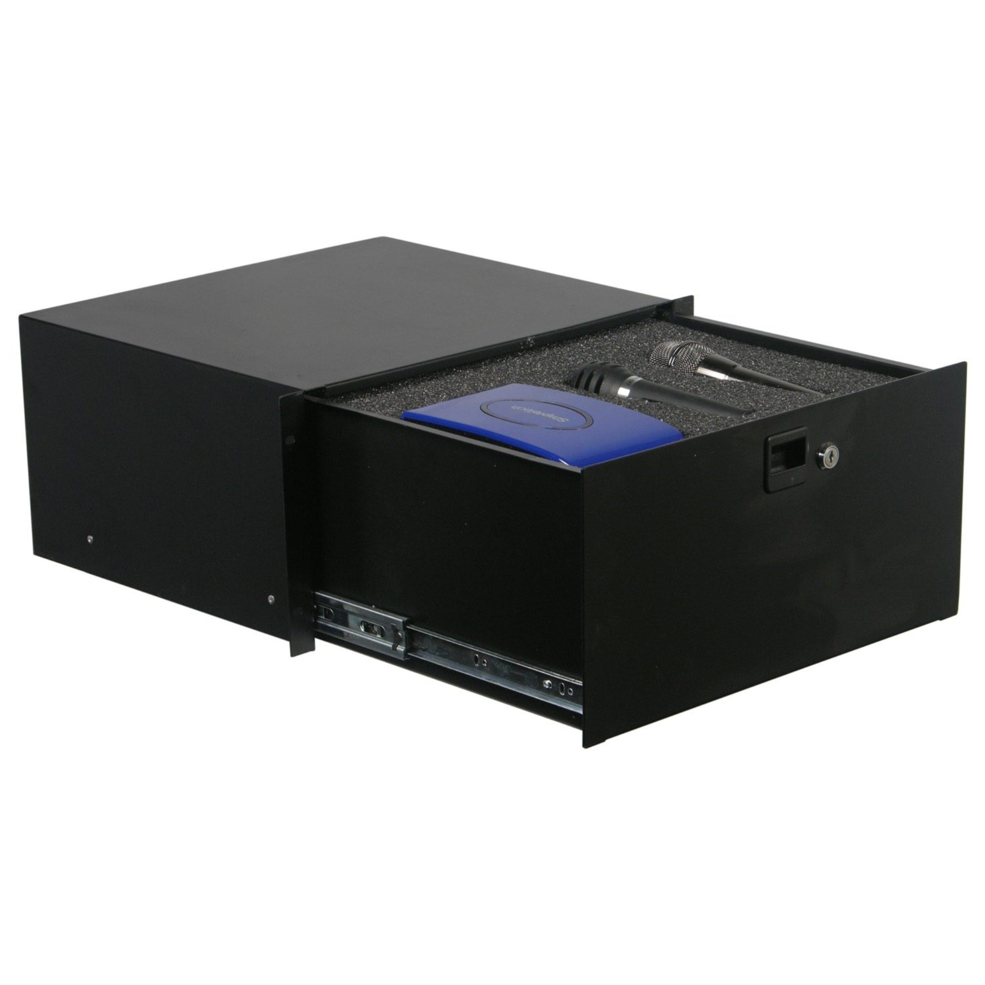 5 SPACE LOCKING DRAWER WITH DICED FOAM INTERIOR