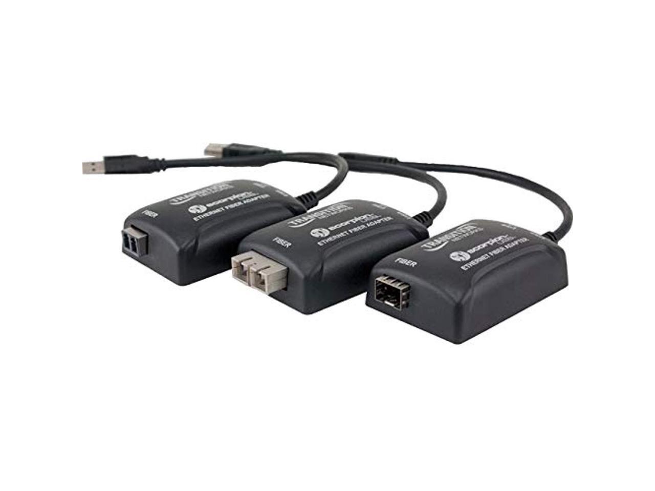 Transition Networks USB 3.0 to Gigabit Ethernet Fiber Adapter 1000Base-SX TN-USB3-SX-01(LC)