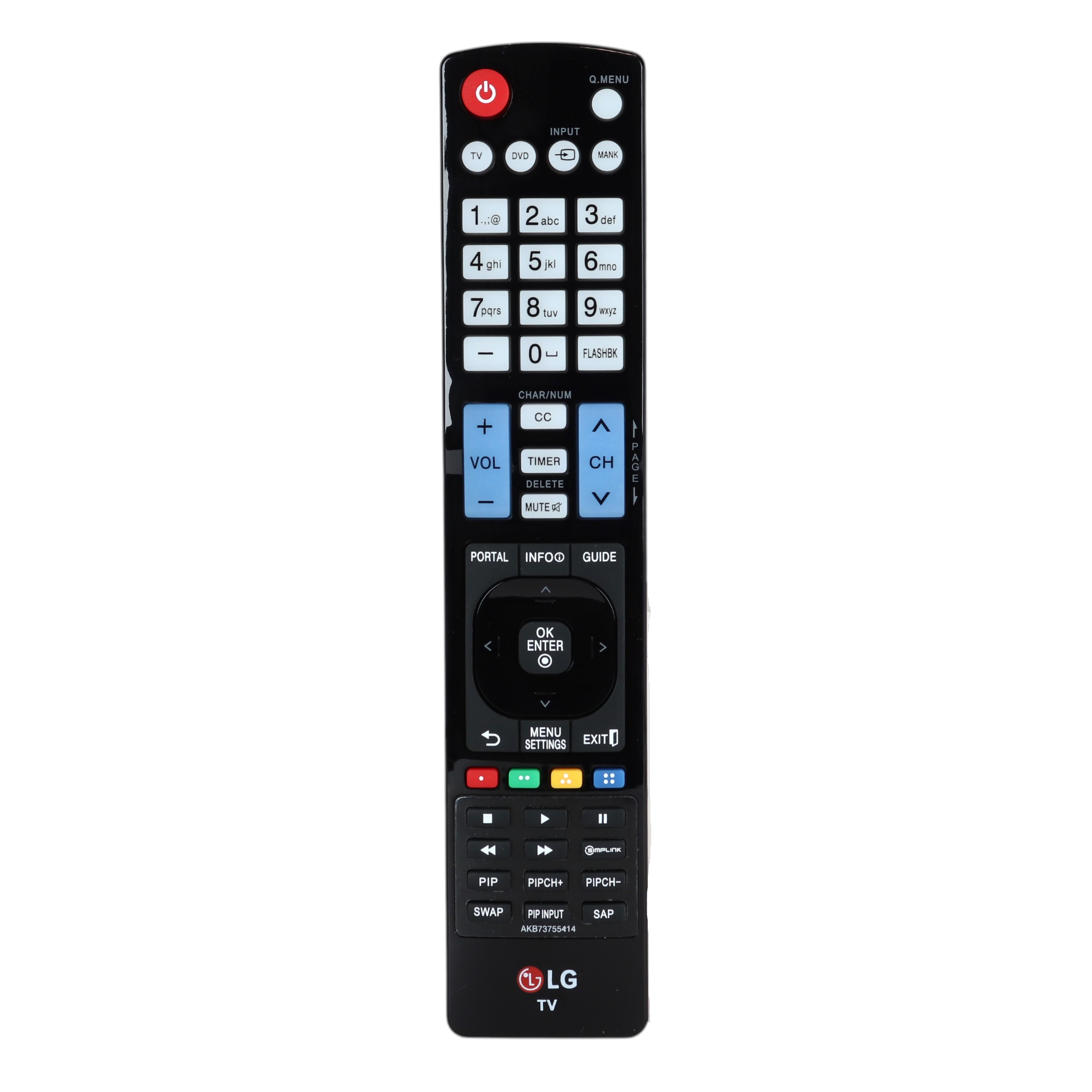 LG AKB73755414 Commercial Hospitality TV Remote Control for Master TV Setup | Pro:Centric Display - AGF76692613