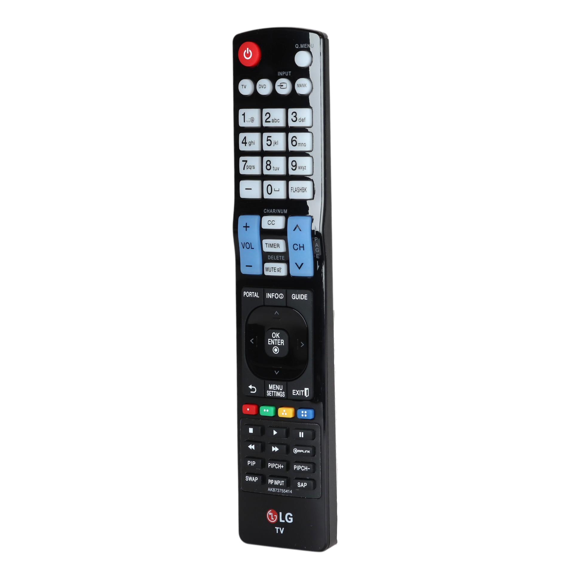 LG AKB73755414 Commercial Hospitality TV Remote Control for Master TV Setup | Pro:Centric Display - AGF76692613