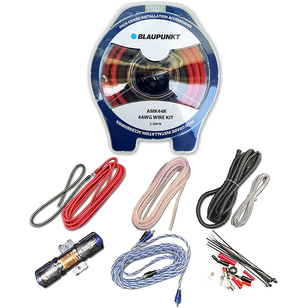 Blaupunkt 4-Gauge Complete Amplifier Wire Kit - Red
