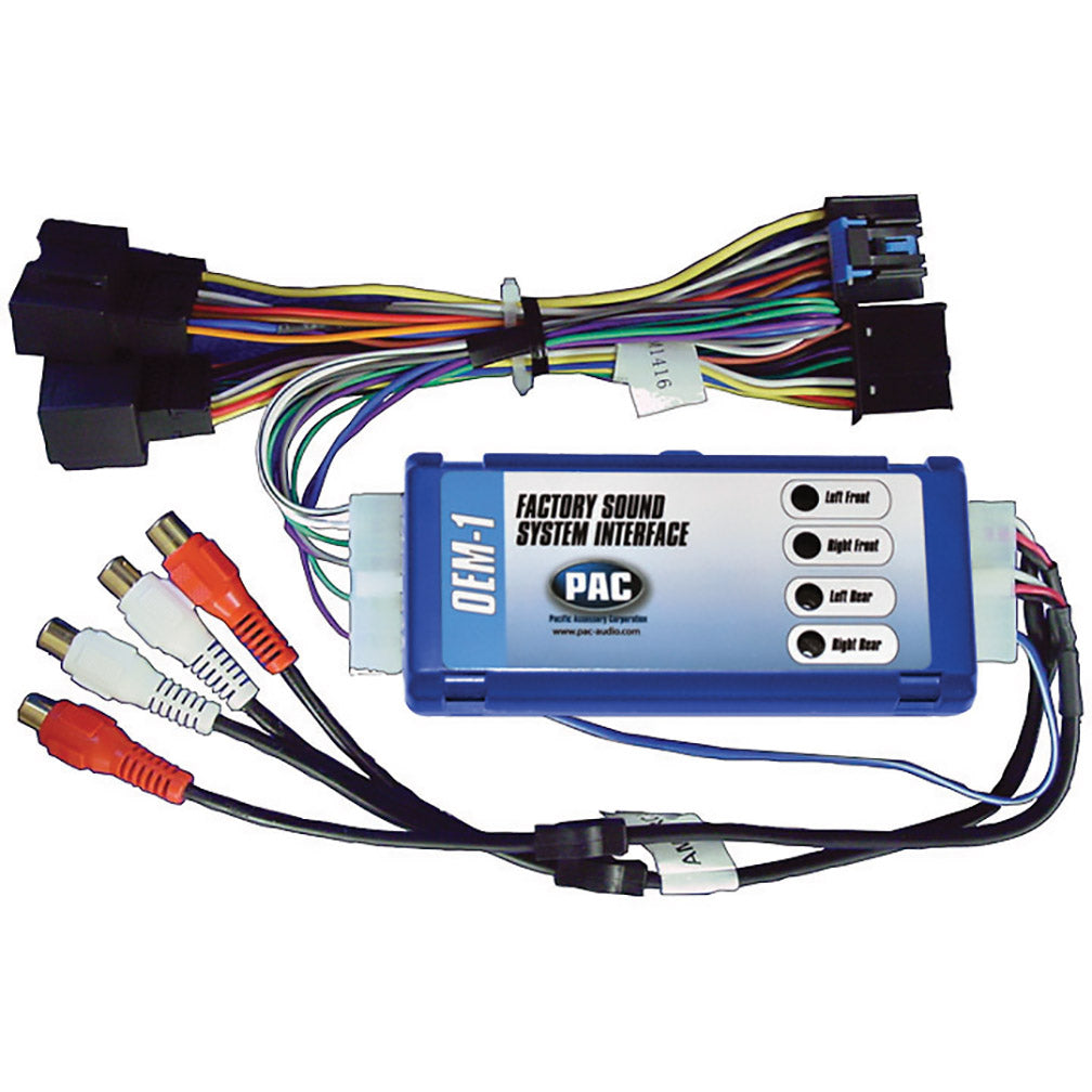 Pac Amplifier Interface For Specific 06  13 Gm Vehicles Without Bose