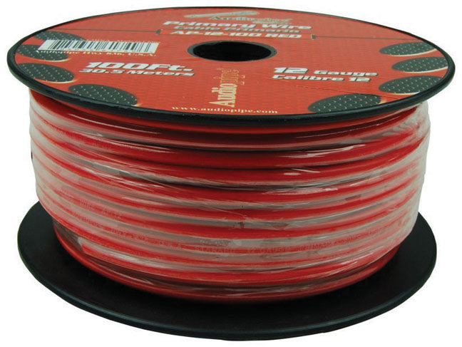 Audiopipe 12 Gauge 100Ft Primary Wire Red