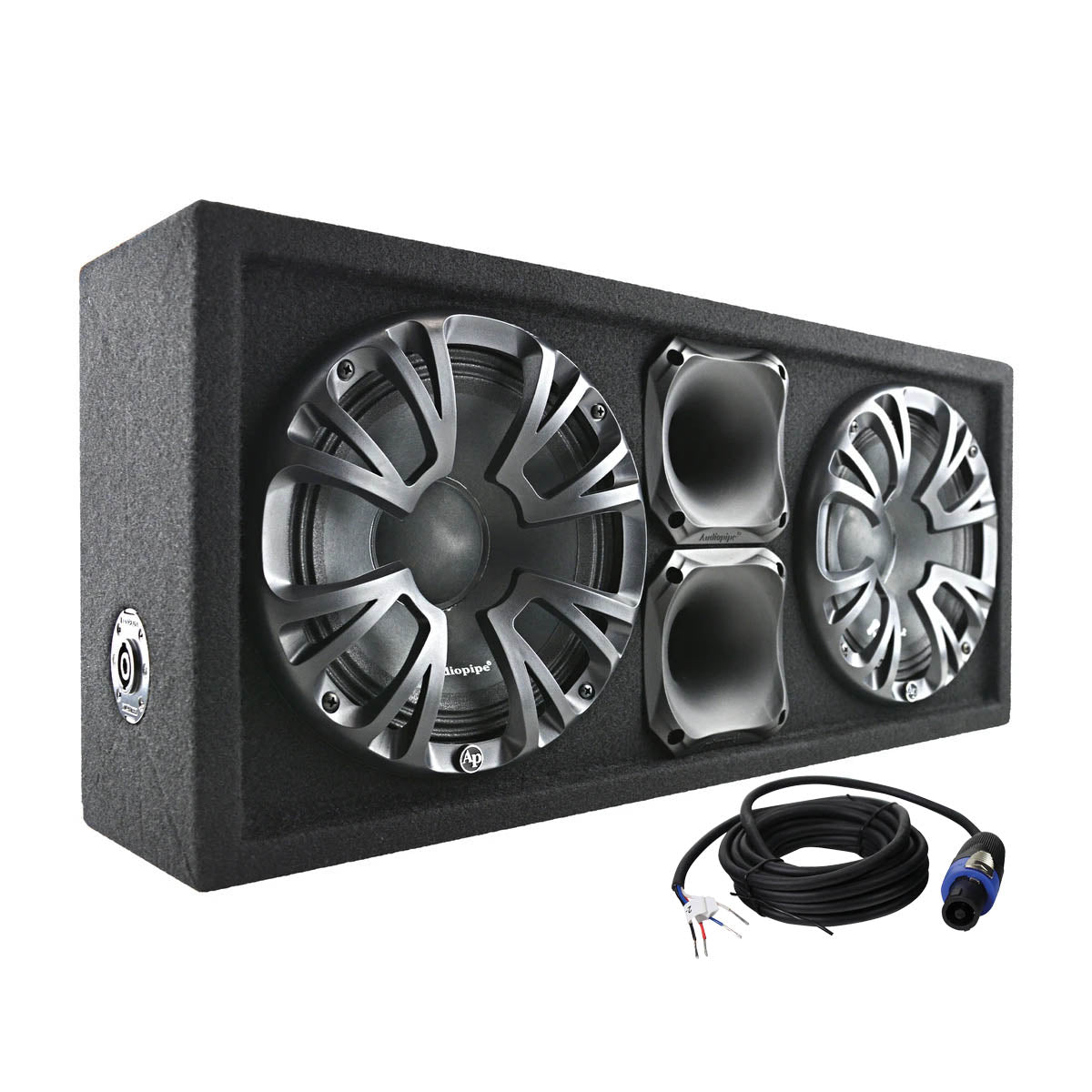 Audiopipe Dual 8 Subwoofer Enclosure   500W Max