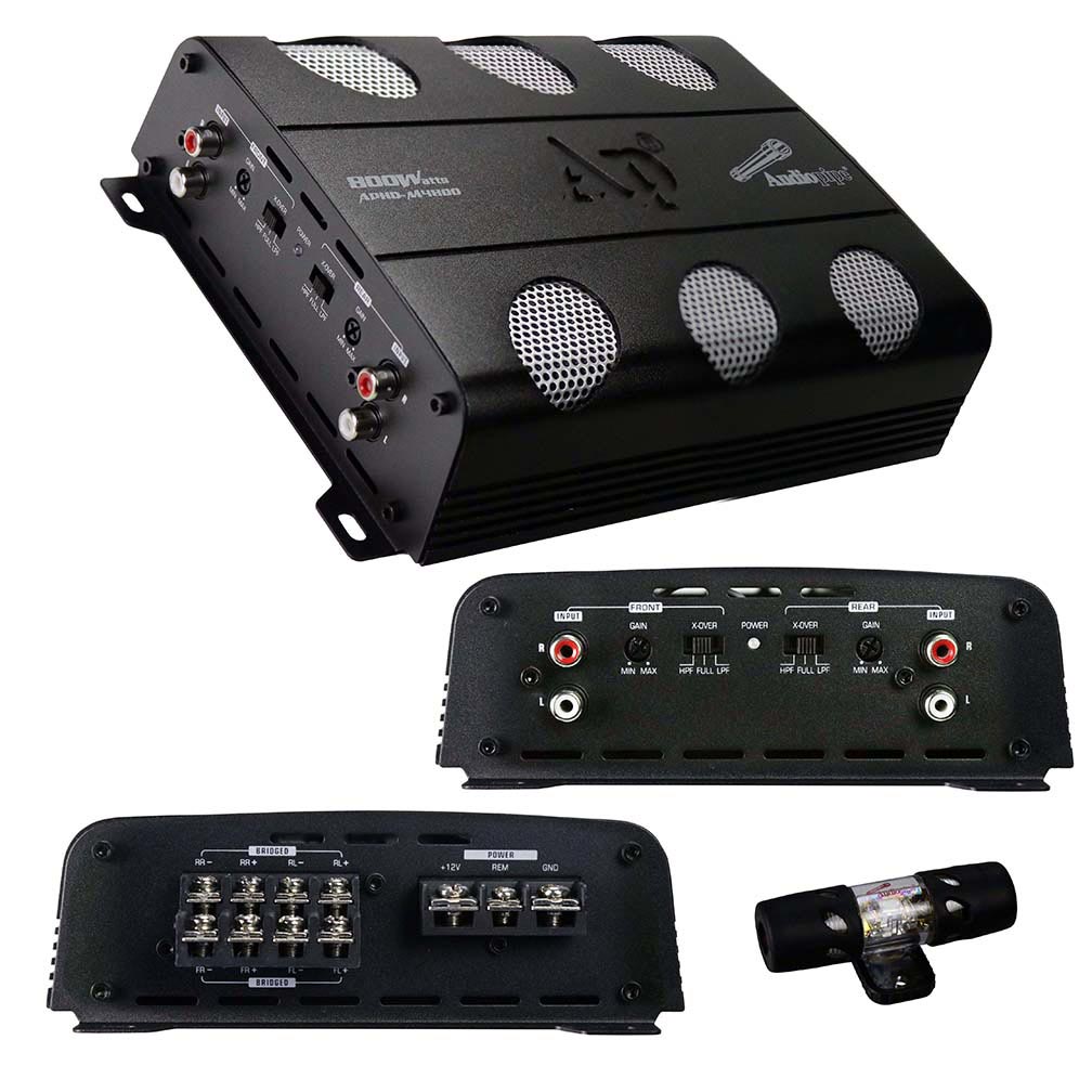 Audiopipe Amplifier D Class 4 Channel 800 Watts
