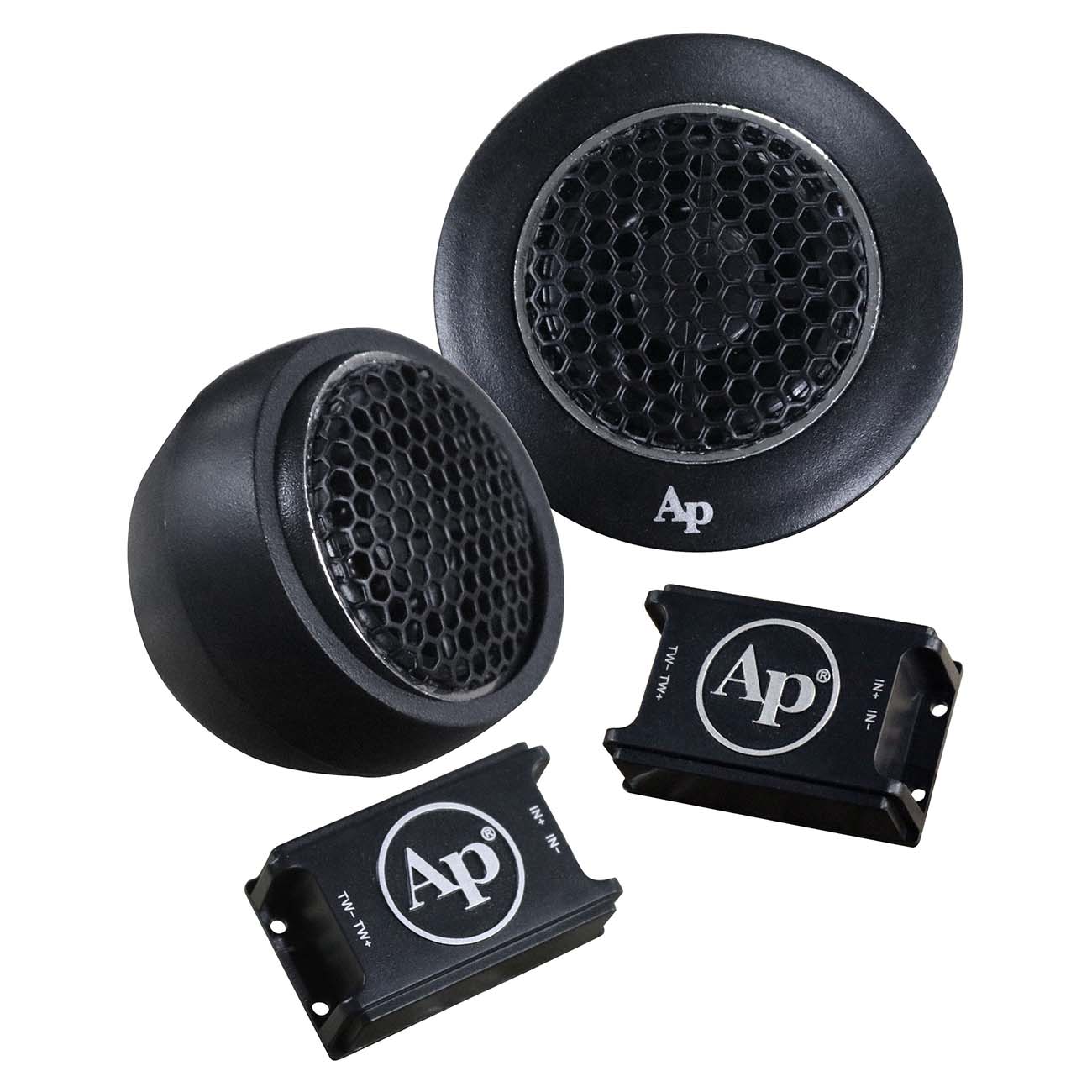 Audiopipe 1/2 Swivel Tweeter Pair 80 Watts Max Surface & Angle Mounting 4Ohm
