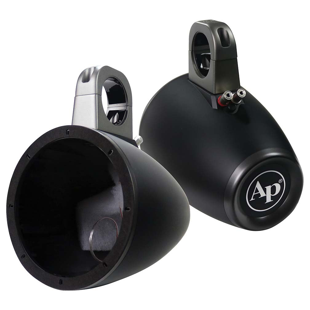 Audiopipe Marine 8 Wakeboard Tower (Empty) Speaker Enclosures  Black (Pair)