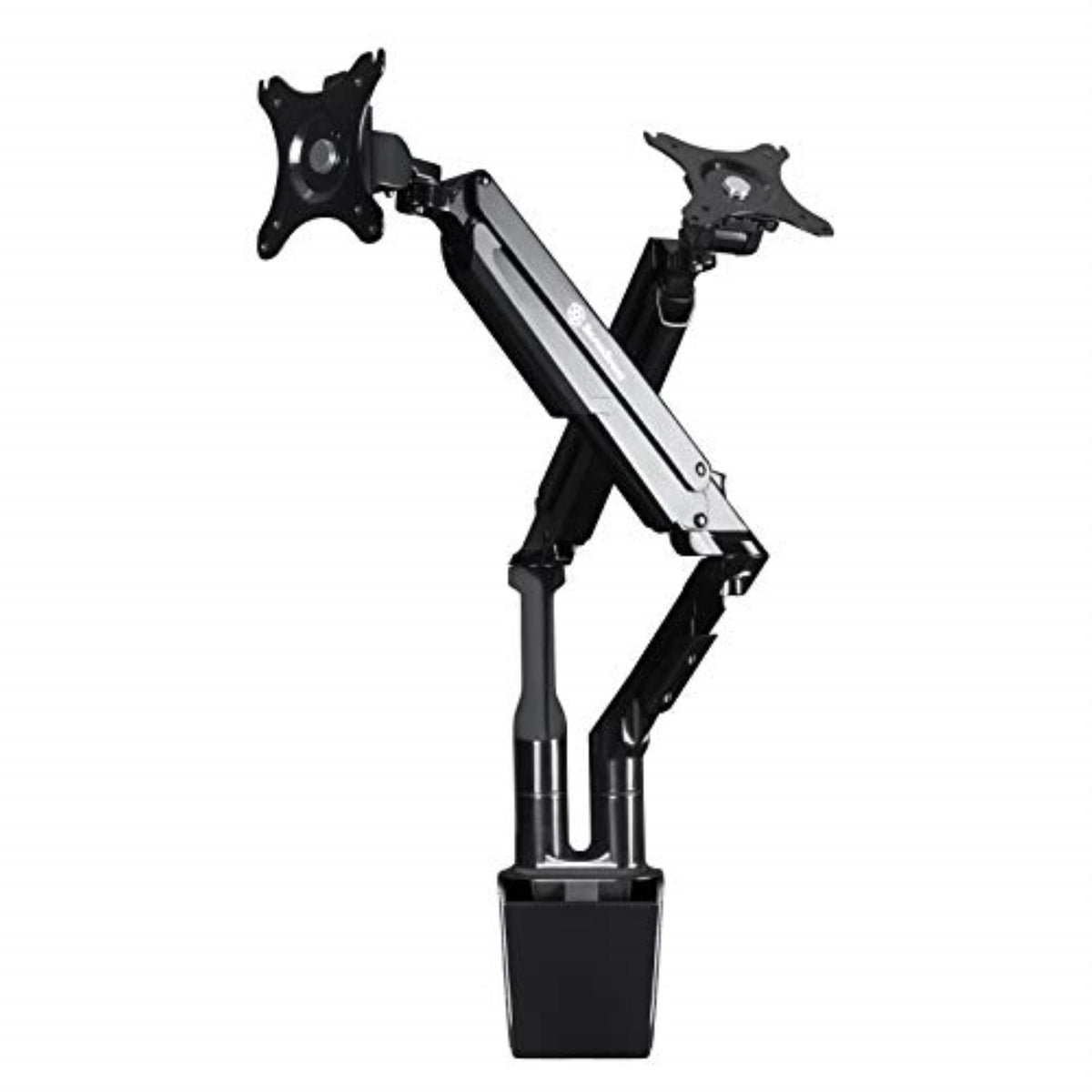 Gas Spring Swing Dual Monitor Mount,Support Up To 32 Monitor And 9Kg(19.8Lbs), Meet Vesa Mounting Interface Standard