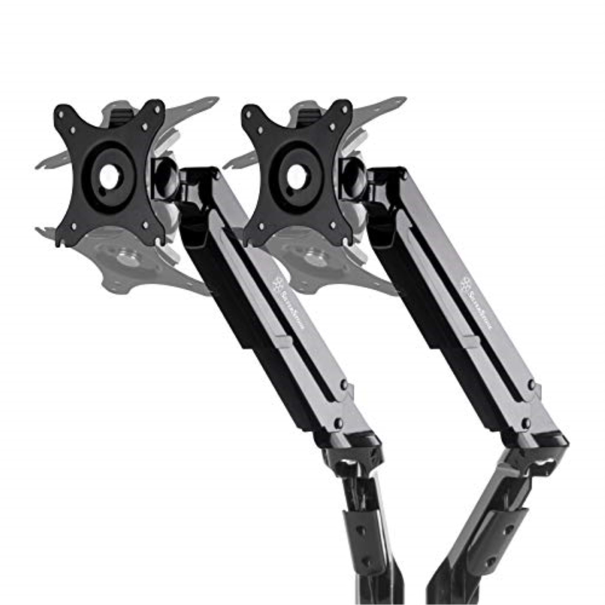 Gas Spring Swing Dual Monitor Mount,Support Up To 32 Monitor And 9Kg(19.8Lbs), Meet Vesa Mounting Interface Standard