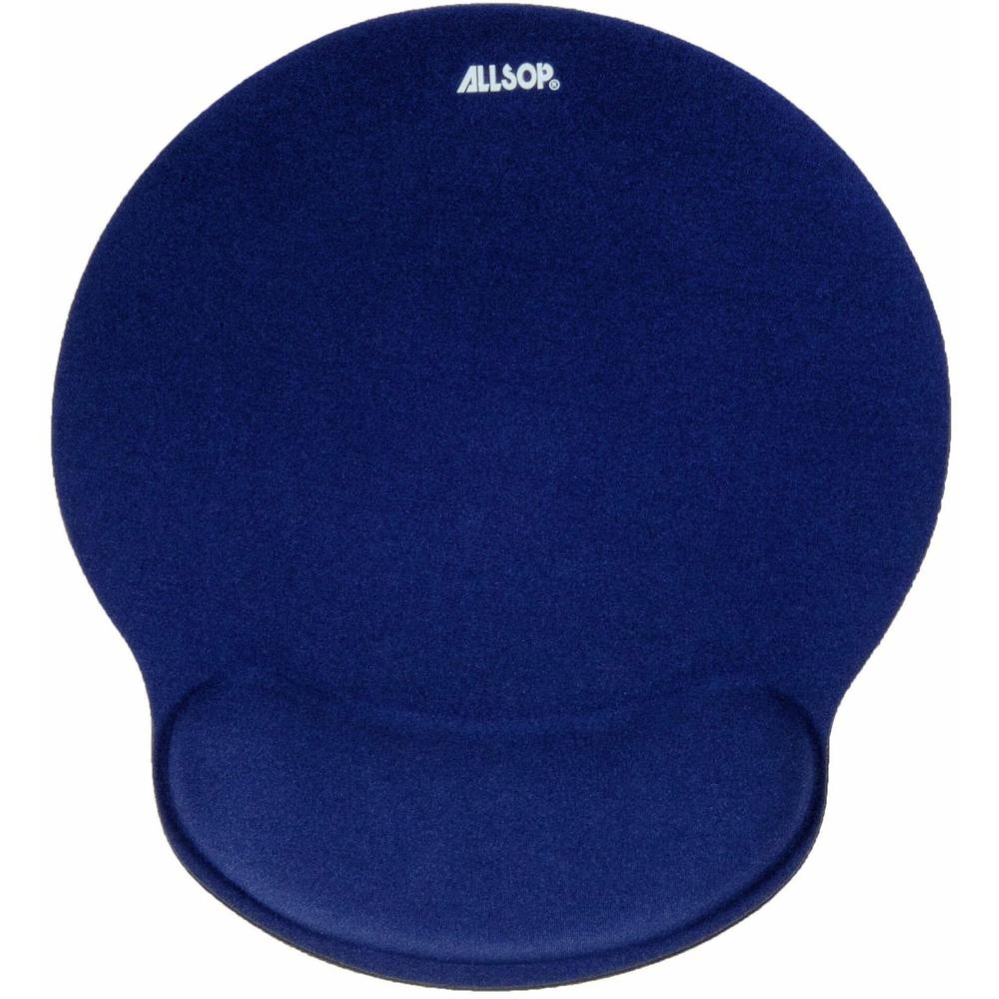 Allsop Comfortfoam Memory Foam Mouse Pad With Wrist Rest   1 X 9 X 10 Dimension   Blue   Memory Foam   Stress Resistant   1 Pack