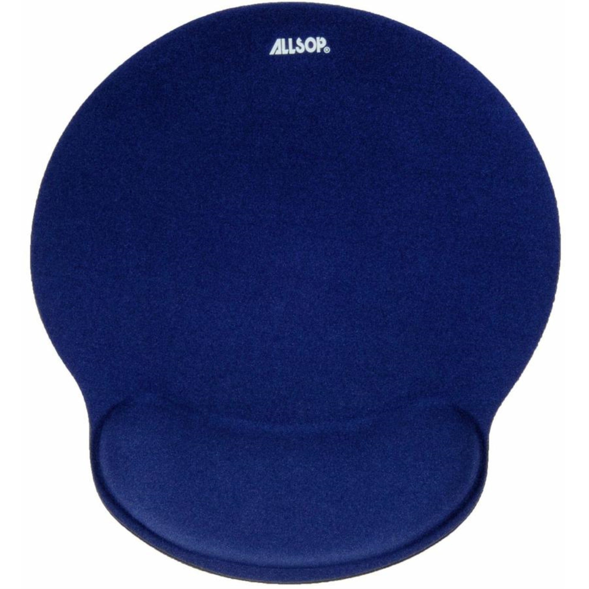 Allsop Comfortfoam Memory Foam Mouse Pad With Wrist Rest   1 X 9 X 10 Dimension   Blue   Memory Foam   Stress Resistant   1 Pack