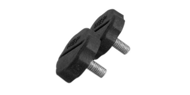 ACCESSORIES UNLIMITED  ONE PAIR OF 5MM REPLACEMENT BLACK PLASTIC SIDE KNOBS