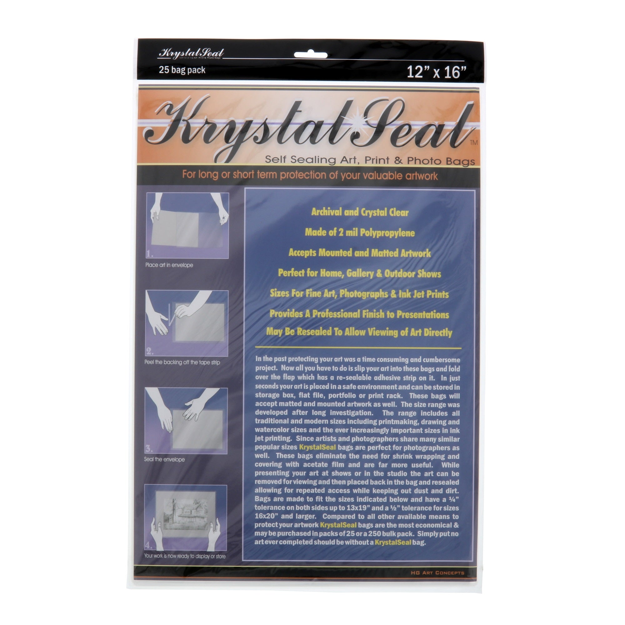 Krystal Seal Bags 12Inx16In