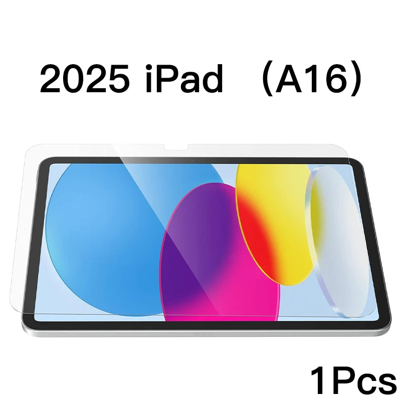 For iPad 10th Gen 10.9 Inch 2022 Tempered Glass Screen Protector 2025 iPad 11 A16Tablet Anti Scratch Clear Protective Film