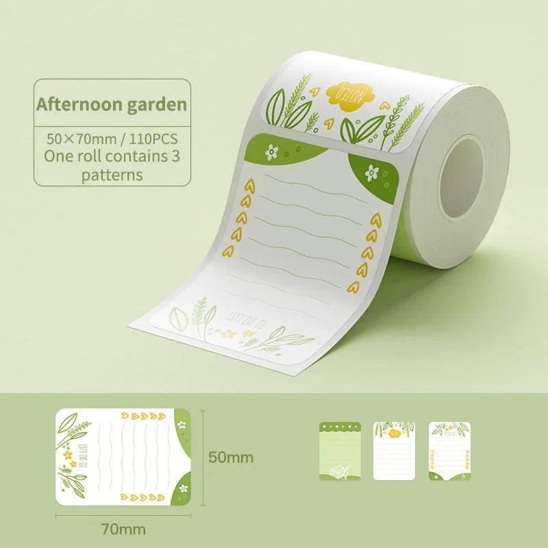 Niimbot 1Roll B1 White Sticker Waterproof Paper Adhesive Label White Anti-Oil For B1 B21 Mini Portable Thermal Printer Tape