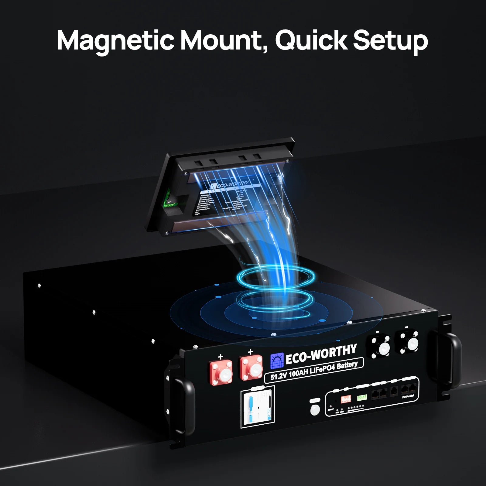 ECO-WORTHY ESM100 Battery Monitor for Cubix Series and Wall-Mount Batteries