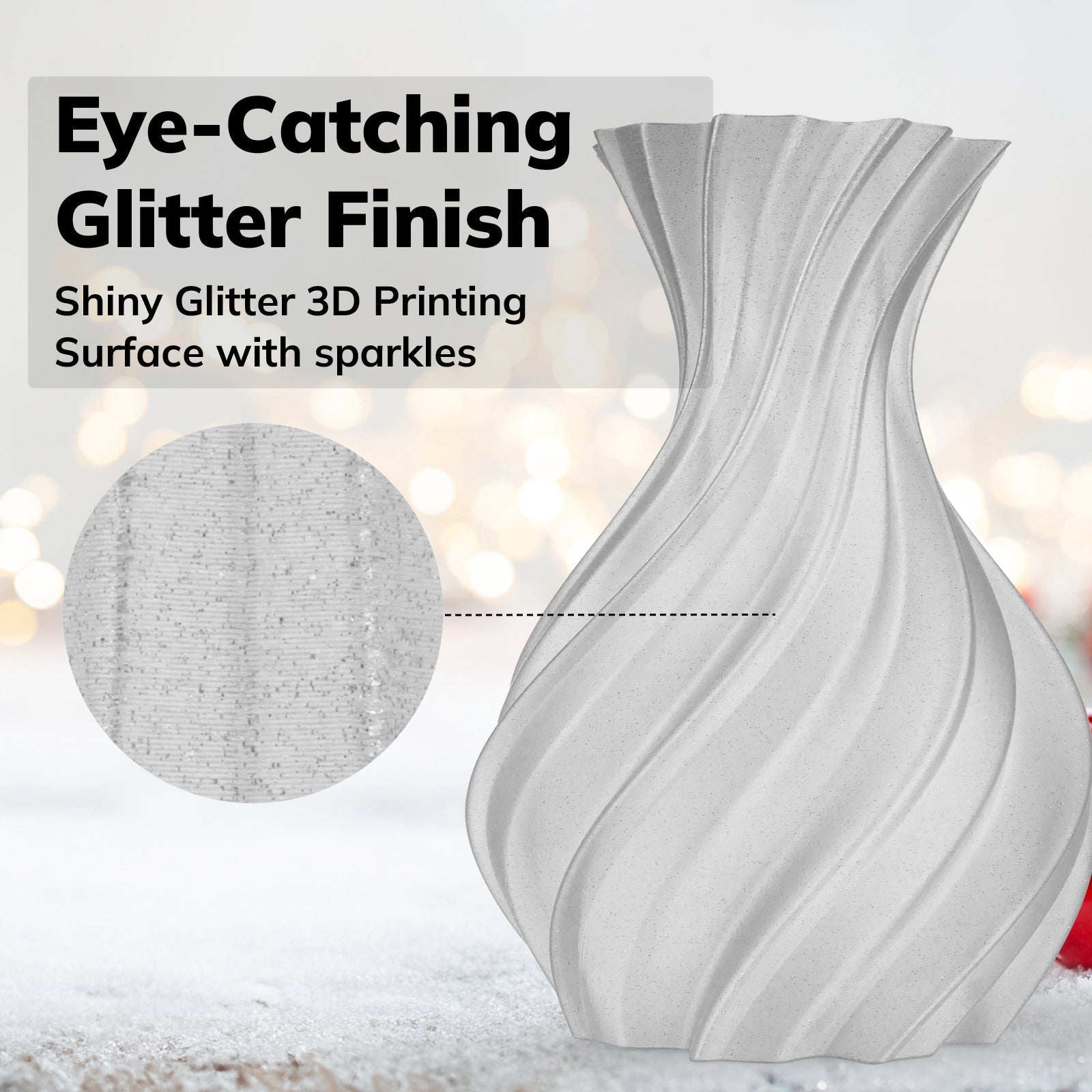 PLA Shiny Glitter Variety Pack (2x1KG) - 1.75MM