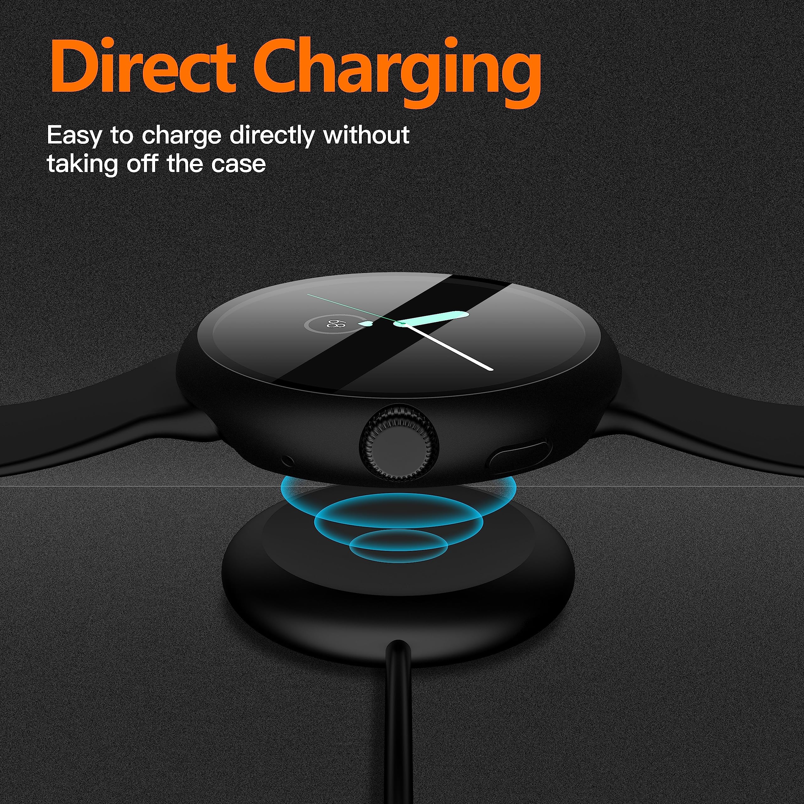 Misxi 2 Pack Hard Pc Case With Screen Protector Compatible With Google Pixel Watch 2 (2023) / Pixel Watch 41Mm, High Sensitivity