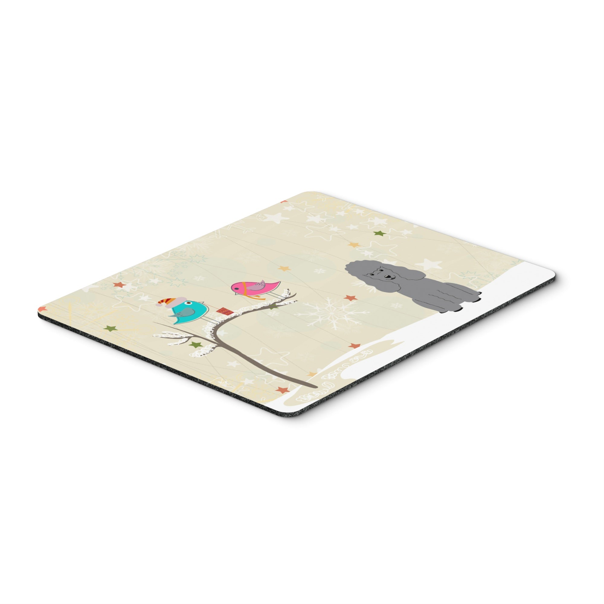 'Caroline'S Treasures Christmas Presents, Poodle Silver Mouse Pad,  Multicolor, 7.75X9.25 (Bb2540Mp)''
