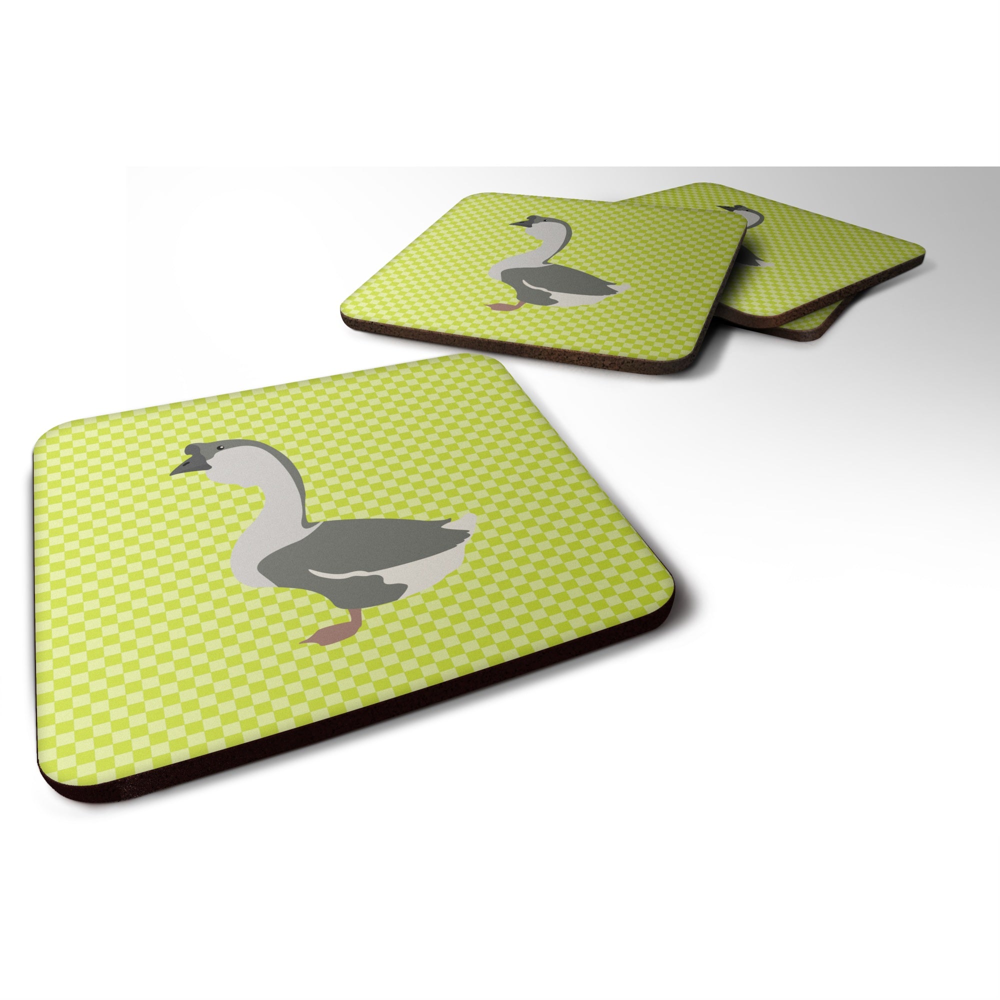 'Caroline'S Treasures African Goose Green Decorative Coasters, 3.5, Multicolor''