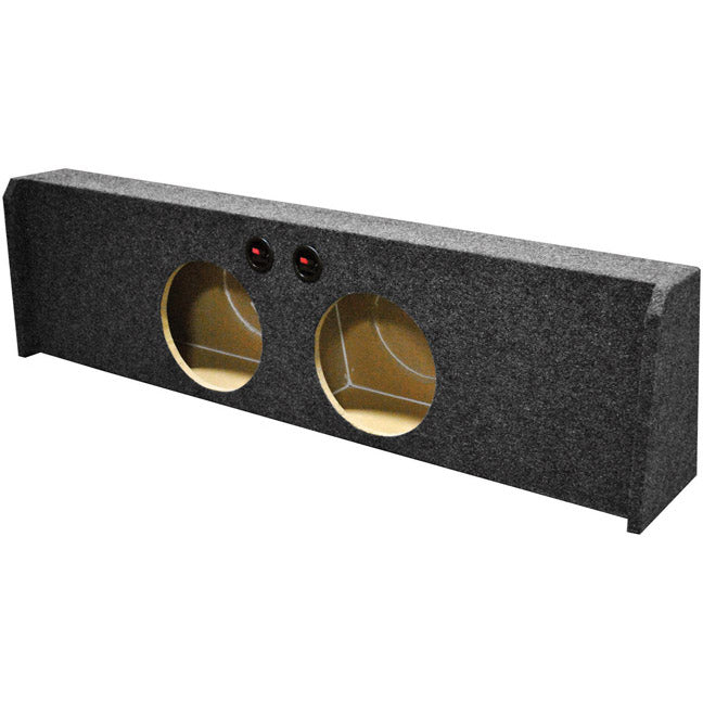 Qpower Dual 12'' Sealed Empty Woofer Enclosure Ford '09 '22 F 150 Super Crew'17 '22 Ford F 250/350