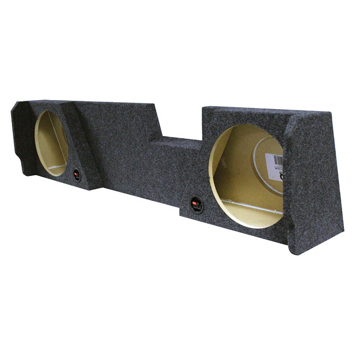 Qpower Gmc/Chevy Double Cab '14 '22 Dual 12'' Empty Woofer Box