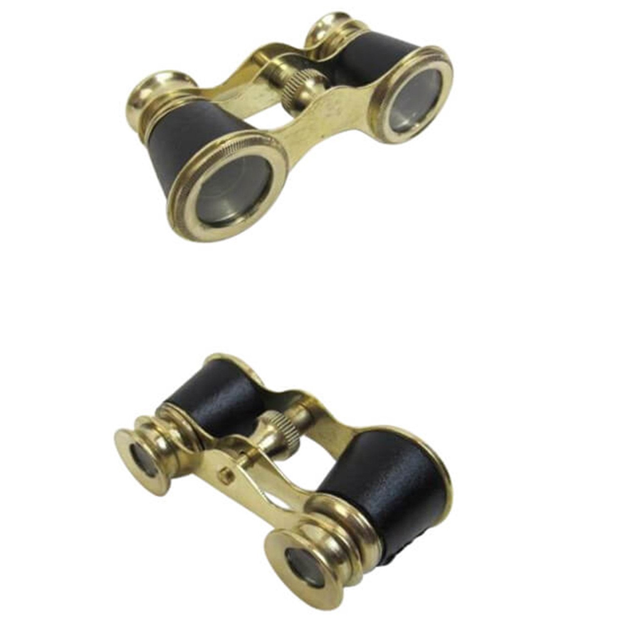 Brass Opera Binoculars Faux Leather Bound