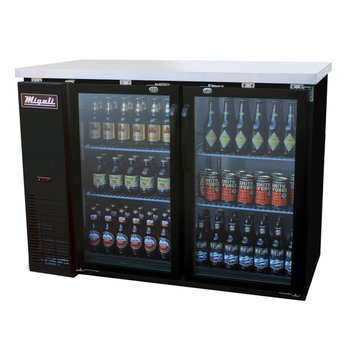 48 Wide Glass Door Refrigerator