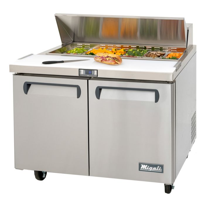 48 Wide Refrigerator, 12 (1/6th size) Pans (pans not included)