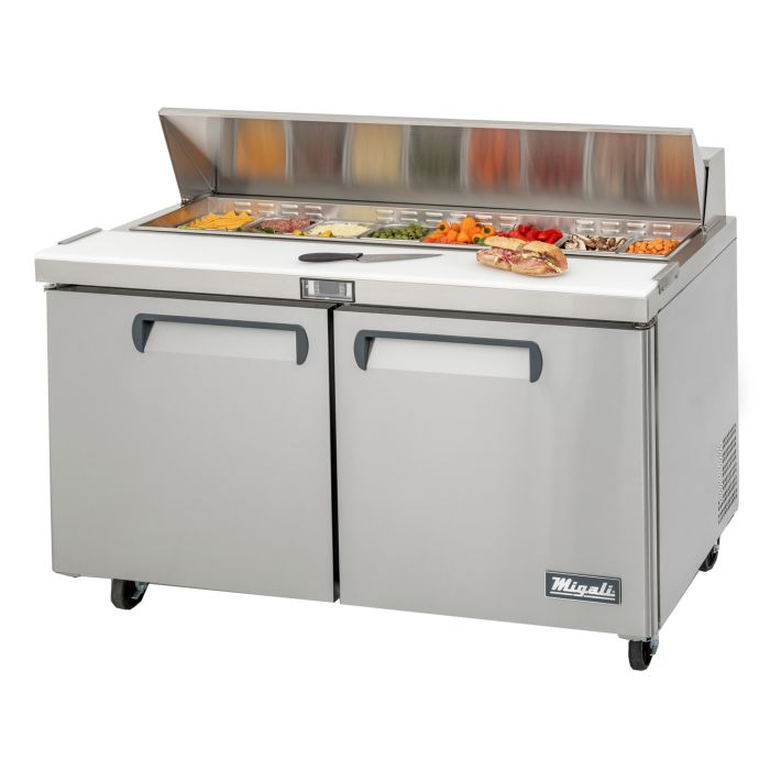 60 Wide Refrigerator, 16 (1/6th size) Pans (pans not included)