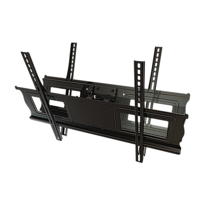 Ceiling mount box and universal screen adapter assembly for 37 inch to 75 inch dual back to back screens