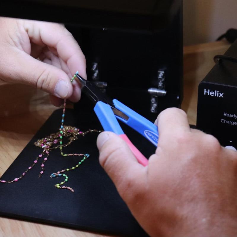 Needle Nose Pliers with Grounding Wire for Permanent Jewelry