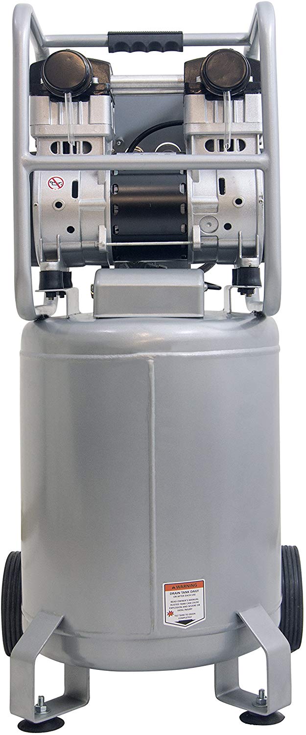 California Air Tools 10020C 22060 Ultra Quiet  & Oil Free  2.0 Hp, 10.0 Gal. Steel Tank Air Compressor ( 220V 60 Hz)