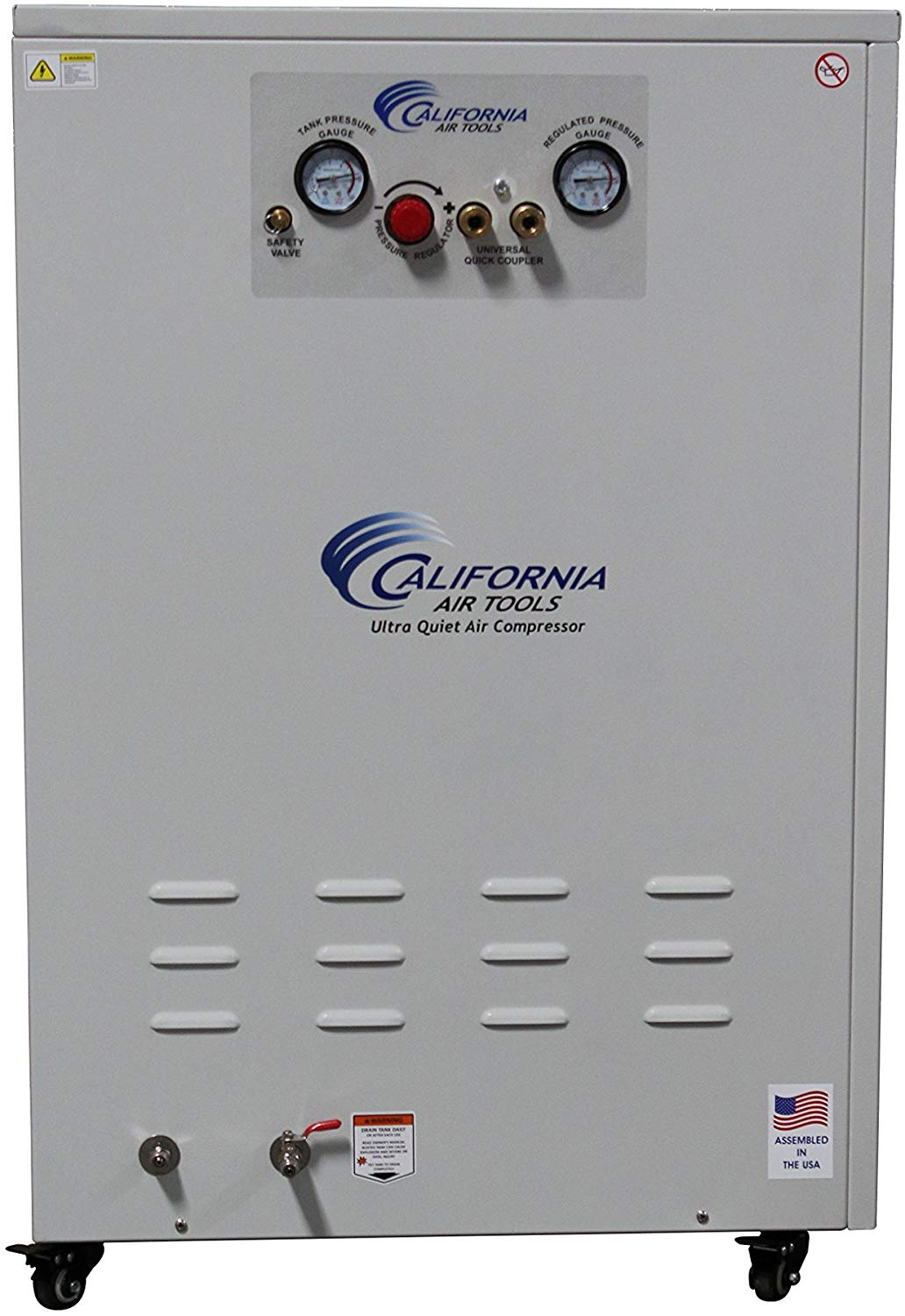 California Air Tools CAT10020DSPCAD Ultra Quiet 2.0 Hp Air Dryer Cabinet, White