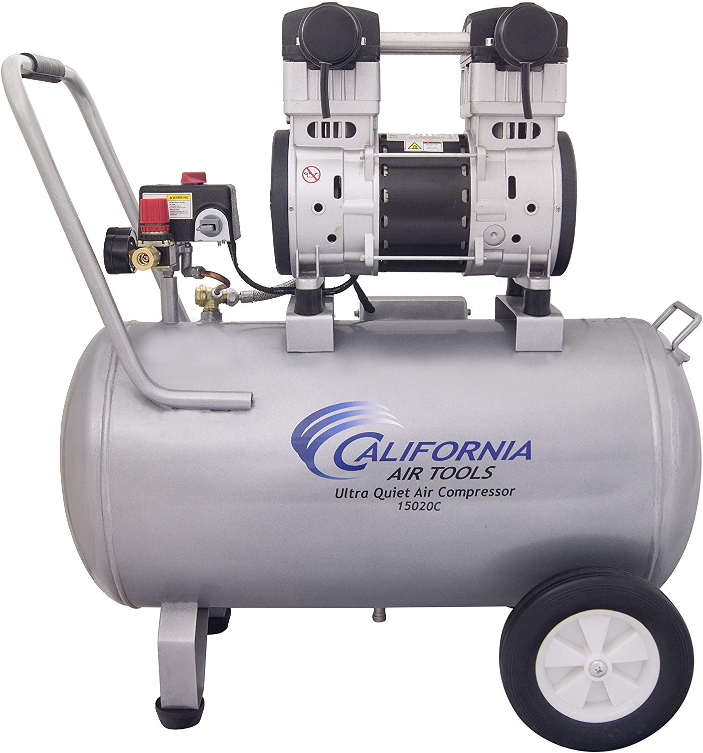 California Air Tools 15020C 22060 Ultra Quiet  & Oil Free  2.0 Hp, 15.0 Gal. Steel Tank Air Compressor
