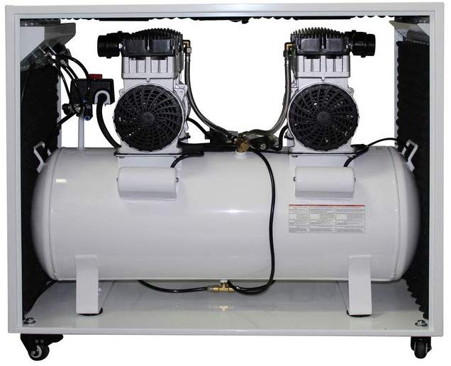 California Air Tools 20040Spcad Ultra Quiet  & Oil Free  4.0 Hp, 20.0 Gal. Air Compressor With Auto Drain Valve In Sound Proof C