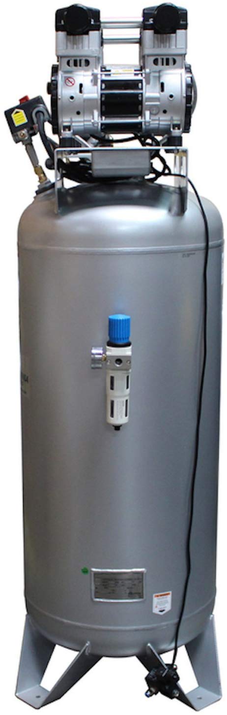 California Air Tools 60040Cad Ultra Quiet  & Oil Free  4.0 Hp, 60.0 Gal. Steel Tank Air Compressor Automatic Drain Valve