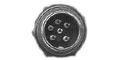 6 PIN MALE PANEL MIC JACK(BLK)