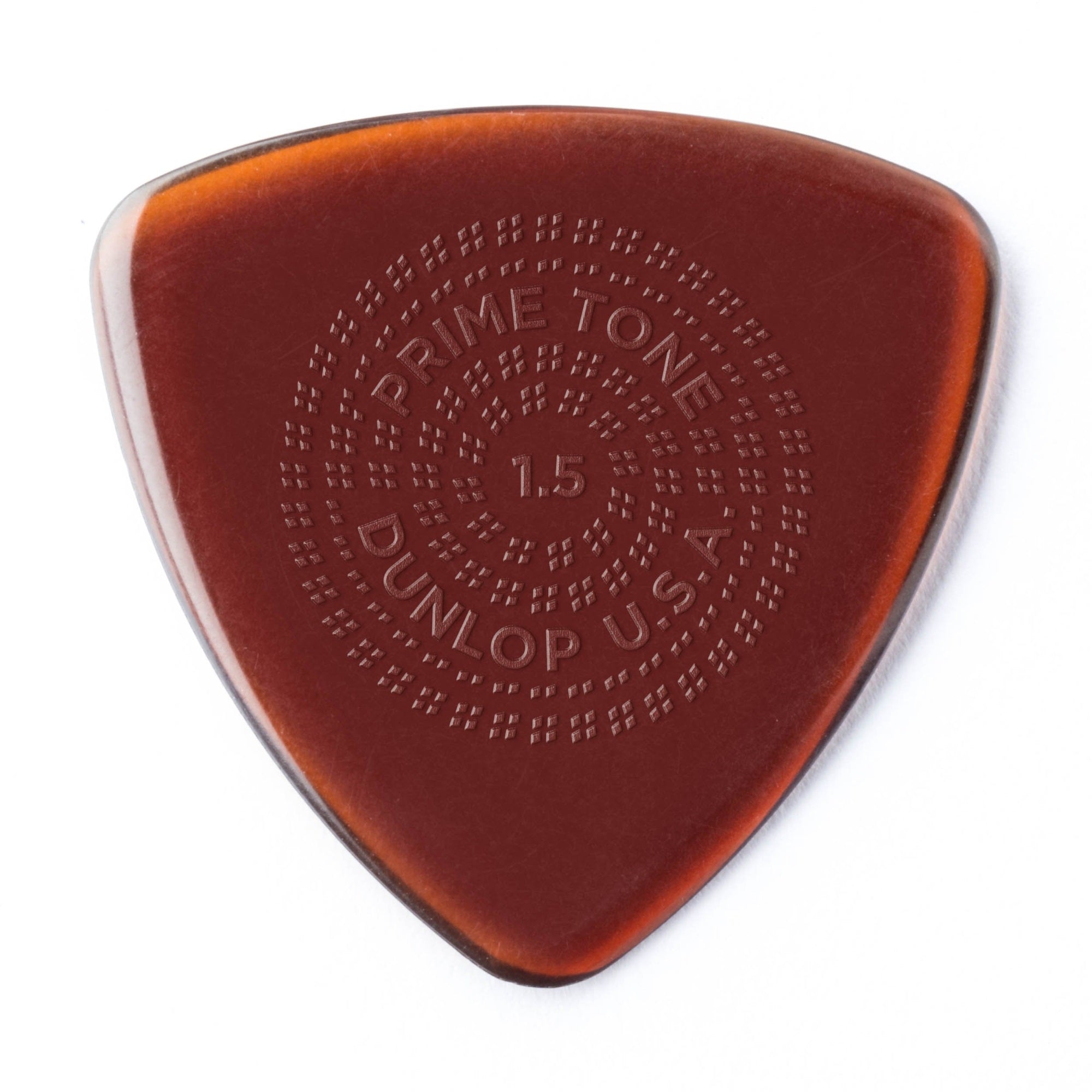 JIM DUNLOP Primetone Triangle 1.5mm Sculpted Plectra (Grip) - 12 Pack