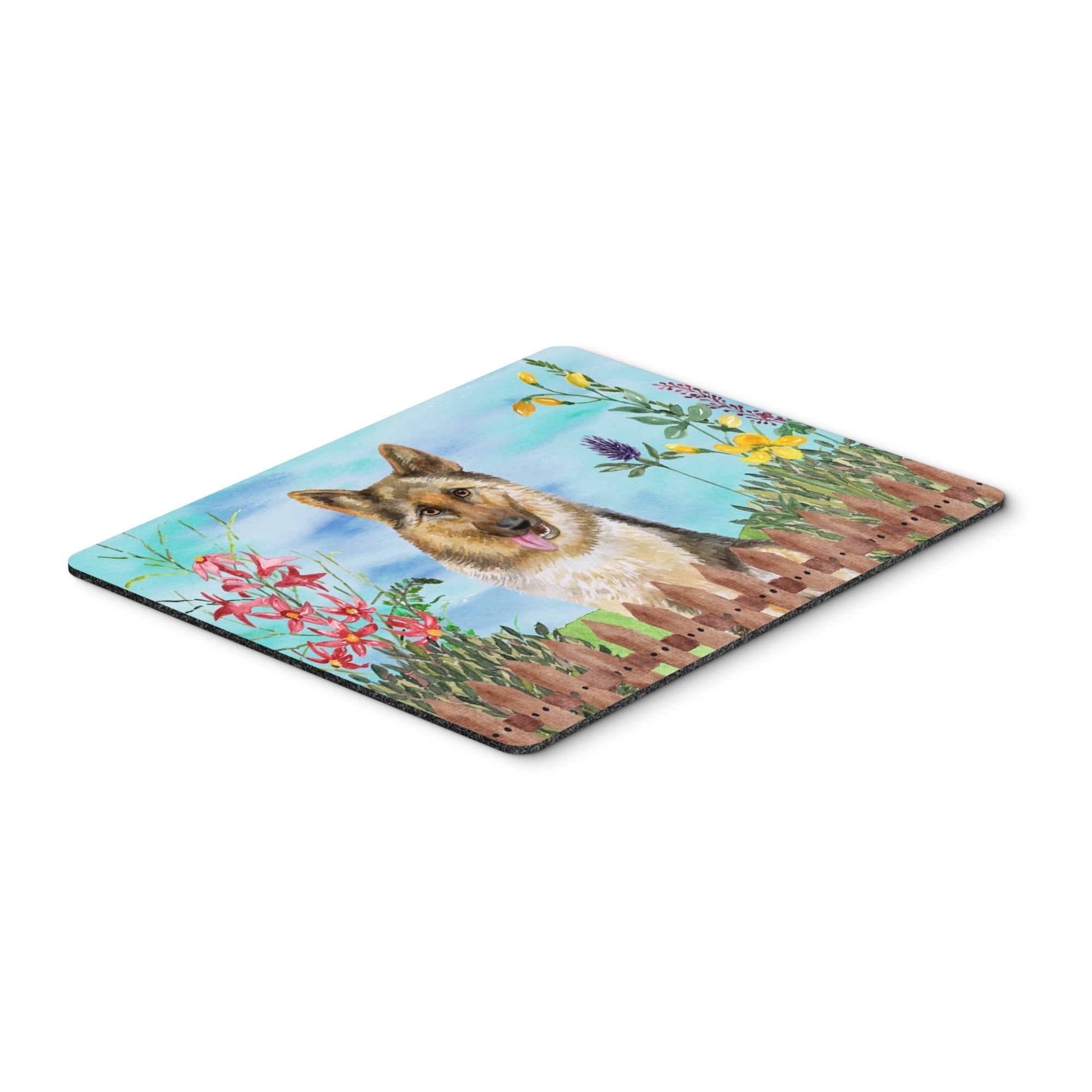  inchCarolines Treasures German Shepherd Spring Mouse Pad, Hot Pad or Trivet, 7.75 inch inch x 9.25 inch inch, Multicolor (CK1216MP) inch