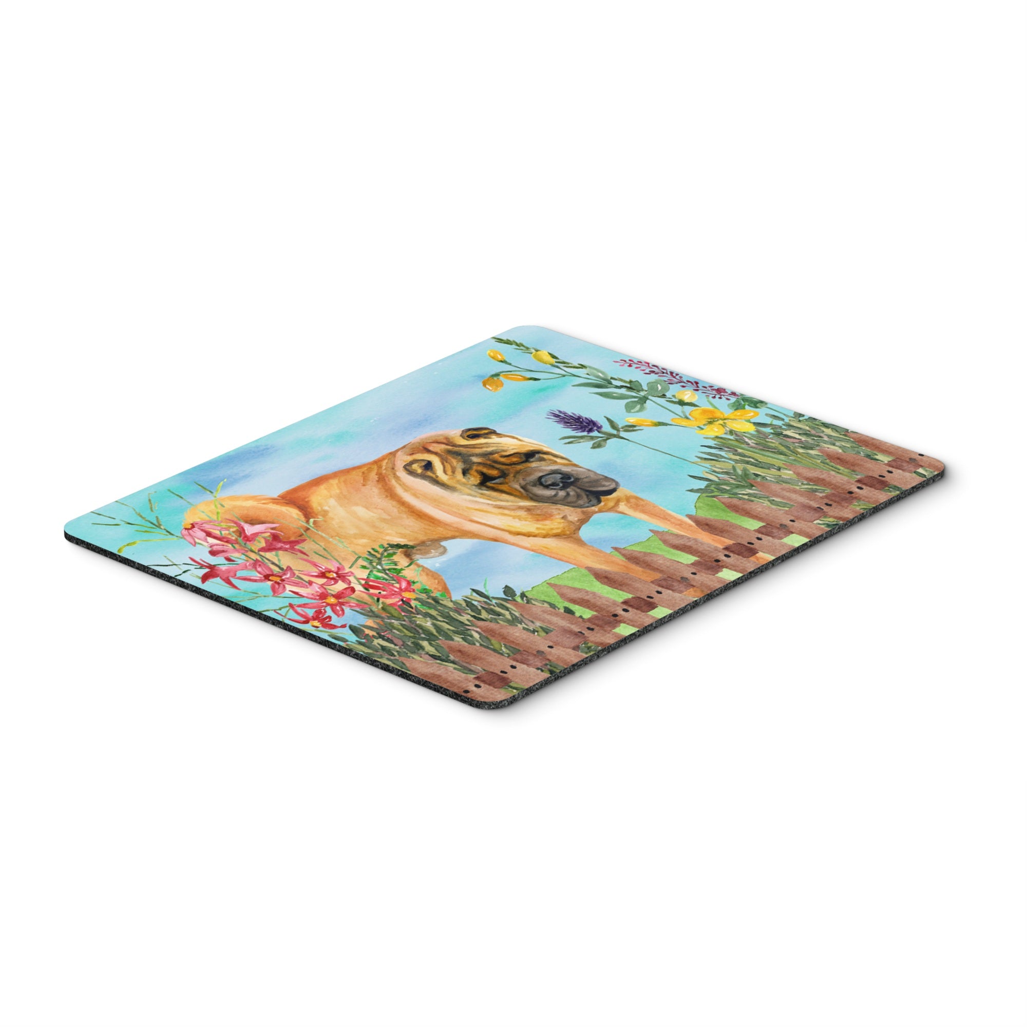  inchCarolines Treasures Shar Pei Spring Mouse Pad, Hot Pad or Trivet, 7.75 inch inch x 9.25 inch inch, Multicolor (CK1223MP) inch